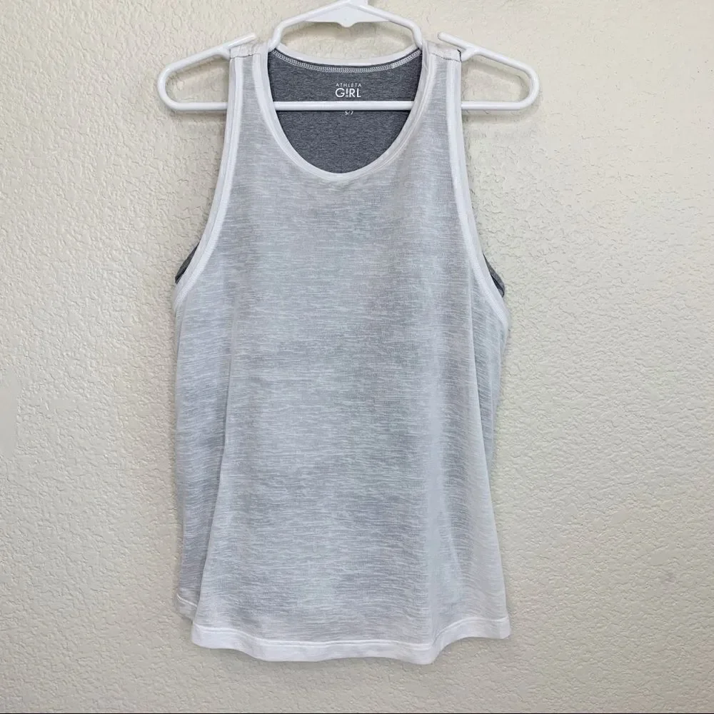 Athleta Girl Size 7 BUNDLE (2) Tank Top and Capri Leggings Set